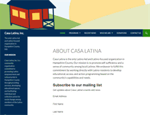 Tablet Screenshot of casalatinainc.org